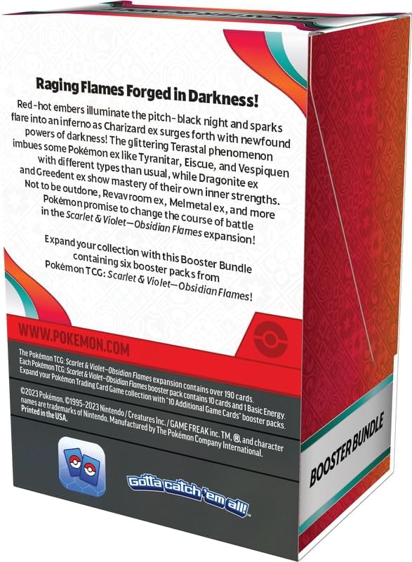 Pokemon Scarlet Violet S3 Obsidian Flames Booster Bundle