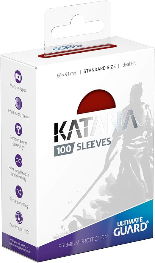 Ultimate Guard Katana Card Sleeves - Red