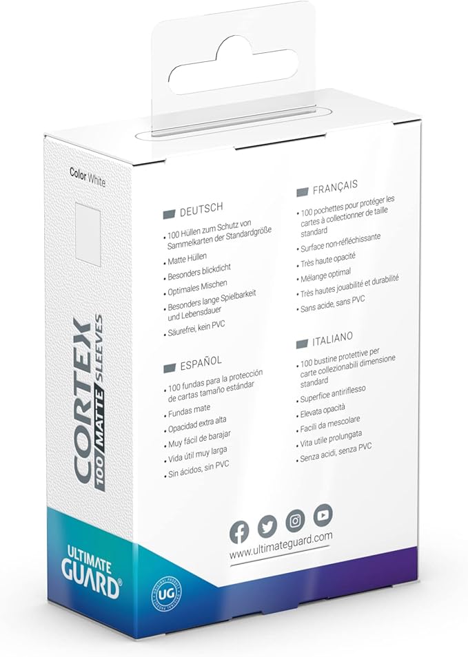 Ultimate Guard Corex Card Sleeves - White