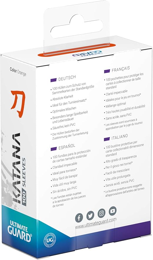 Ultimate Guard Katana Card Sleeves - Orange