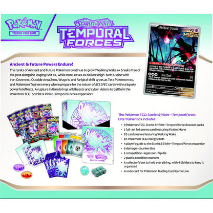 Pokemon Trading Card Game: Scarlet and Violet Temporal Forces Elite Trainer Box